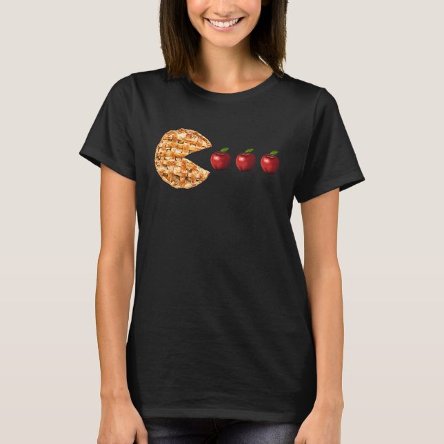 Camiseta Pumpkin Pie Eating apple  Thanksgiving Turkey Day  (Anverso)