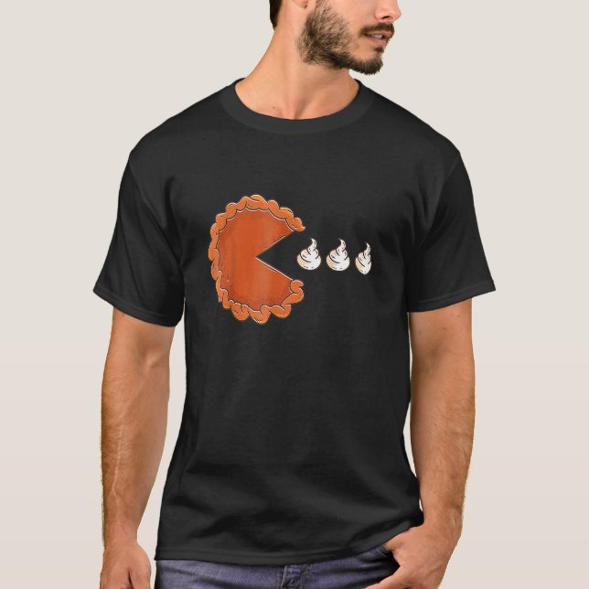 Camiseta Pumpkin Pie Eating Whipped Cream Thanksgiving (Anverso)