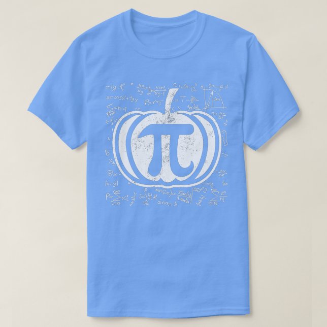 Camiseta Pumpkin Pie Math Funny Halloween Día de Acción de  (Diseño del anverso)