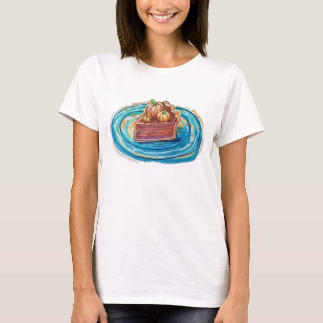 Camiseta Pumpkin Pie Slice (Anverso)