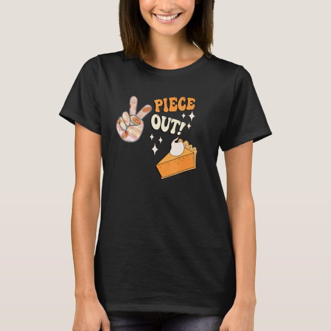 Camiseta Pumpkin Pies Retro Piece Out   Thanksgiving (Anverso)
