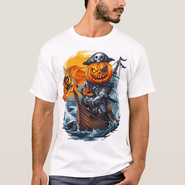 Camiseta  Pumpkin Pirate Adventure (Anverso)