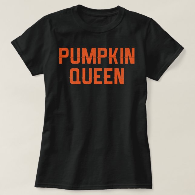 Camiseta Pumpkin Queen Shirt Halloween Costume Shirt (Diseño del anverso)