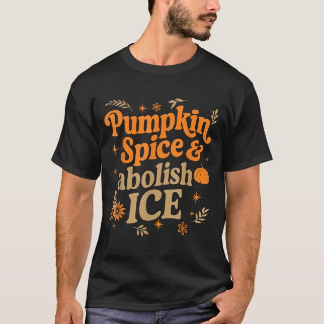 Camiseta Pumpkin Sce Abolish Ice Anti-trump Resist Fall Hal (Anverso)