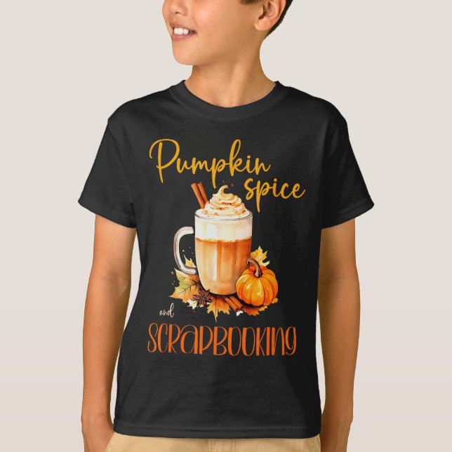 Camiseta Pumpkin Sce &amp; Scrapbooking _ Cute Autumn Rusti (Anverso)