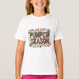 Camiseta Pumpkin Season – Earthy Leaves T-shirt 