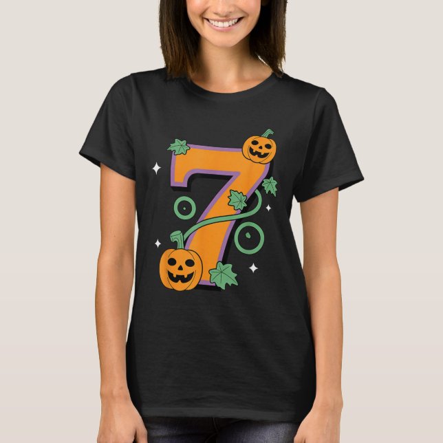Camiseta Pumpkin Six Seven 67 Matching 7 Halloween Couple  (Anverso)