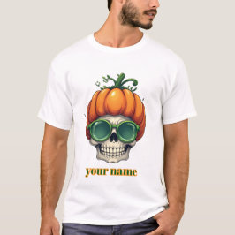 Camiseta Pumpkin Skull Halloween
