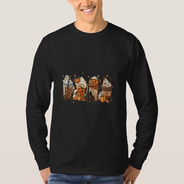 Camiseta Pumpkin Spice Coffee Latte Fall Autumn Season (Anverso)