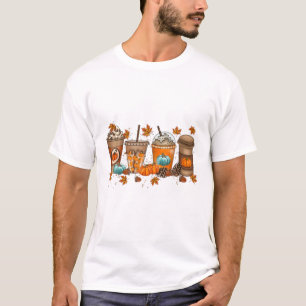 Camiseta Pumpkin Spice Latte Fall Coffee Warm Cozy. Autumn