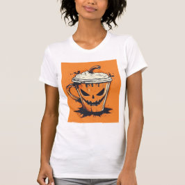 Camiseta Pumpkin Spice Season – Cute Jack-O-Lantern Coffee