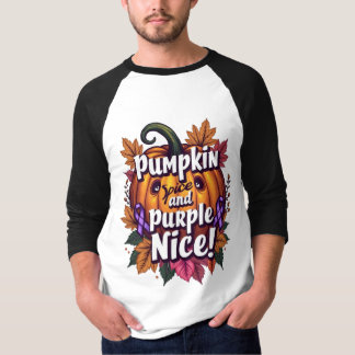 Camiseta Pumpkin Spice y Purple Nice: Divertida Conciencia 