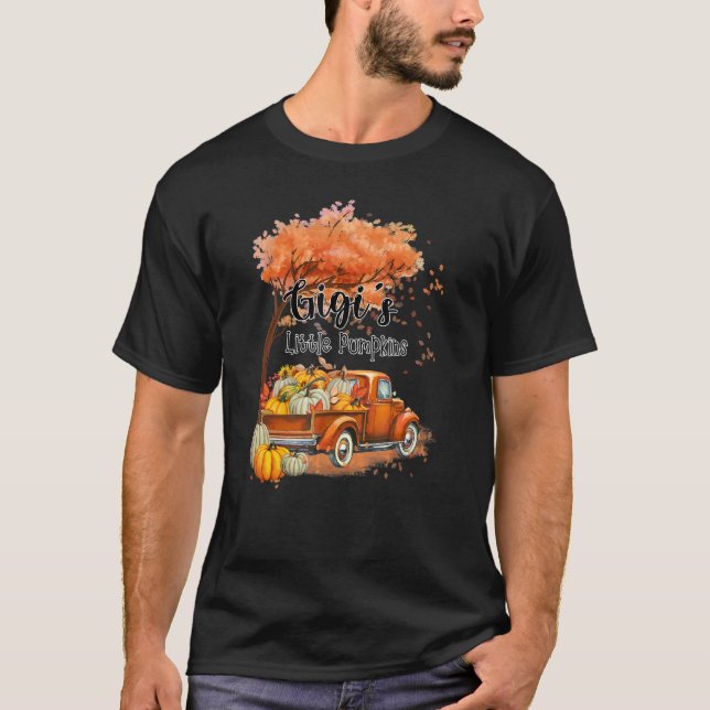 Camiseta Pumpkin Truck Gigi's Little Pumpkins Fall Thanksgi (Anverso)