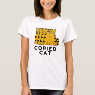 Camiseta Pun animal divertido para gato copiado