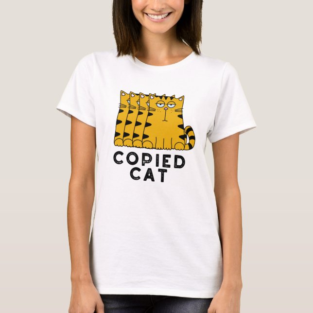 Camiseta Pun animal divertido para gato copiado (Anverso)