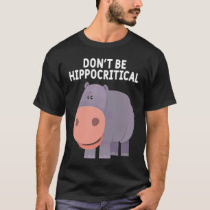 Camiseta Pun Animal Hippos Gráfico No Hipporítico