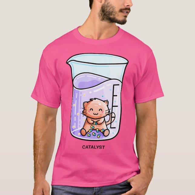 Camiseta Pun Cat de Química Cuta Catalyst (Anverso)