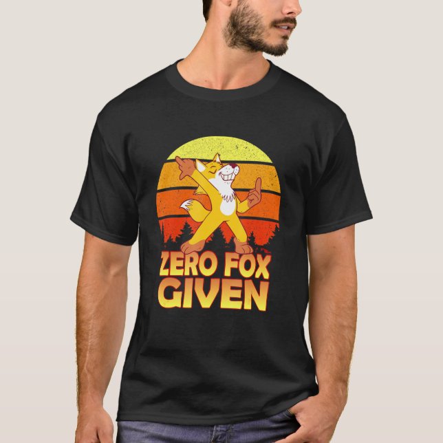 Camiseta Pun cero Fox sarcástica (Anverso)