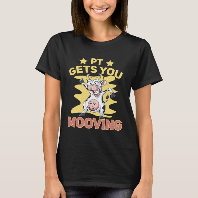 Camiseta Pun Cow se mueve (Anverso)