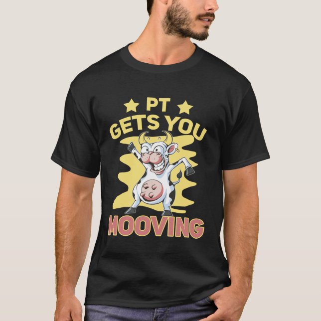 Camiseta Pun Cow te pone en movimiento (Anverso)