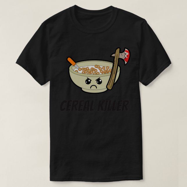 Camiseta Pun de alimentos asesino serie de Cereales (Diseño del anverso)