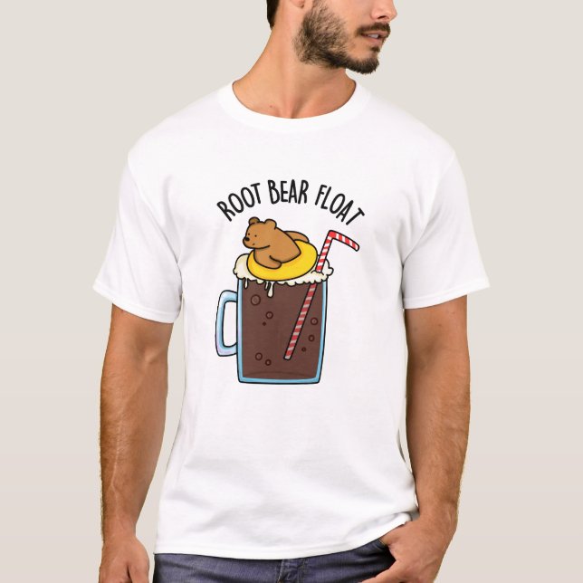 Camiseta Pun de Cerveza Raíz Graciosa para el Suelo del Oso (Anverso)