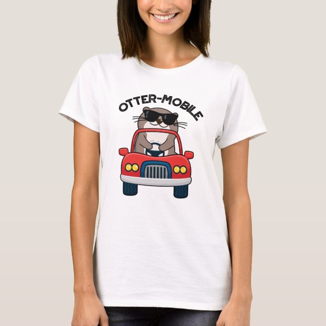Camiseta Pun de coche animal divertido y móvil (Anverso)