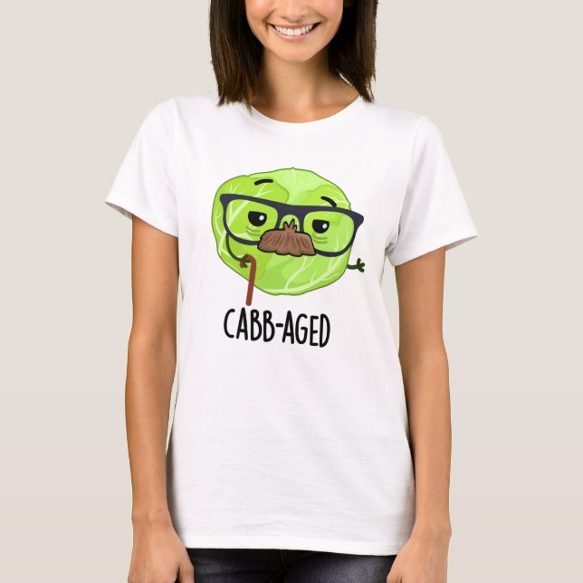 Camiseta Pun de col con la vieja y divertida Veggie Cabbage (Anverso)