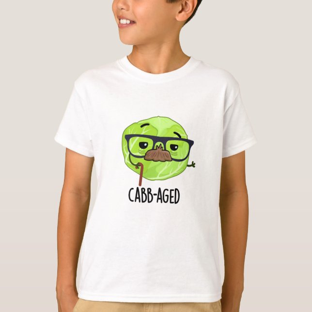 Camiseta Pun de col con la vieja y divertida Veggie Cabbage (Anverso)