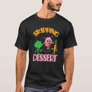 Camiseta Pun de comida Brócoli Zanahoria Cupcake
