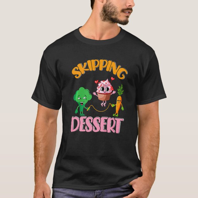 Camiseta Pun de comida Brócoli Zanahoria Cupcake (Anverso)