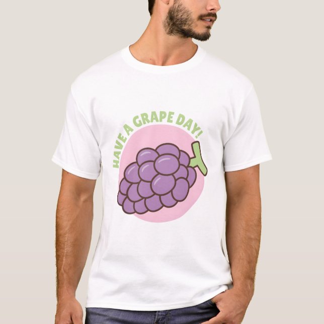 Camiseta Pun De Día De La Uva (Anverso)