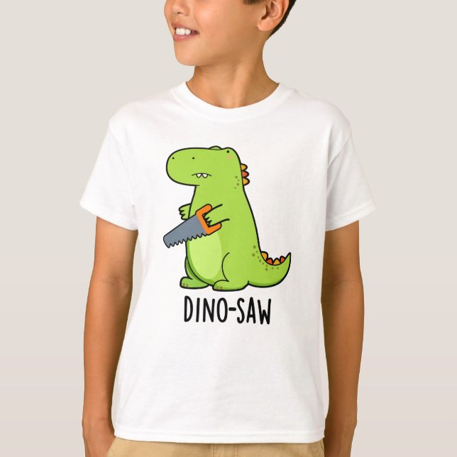 Camiseta Pun de la herramienta de dinosaurios divertidos de (Anverso)