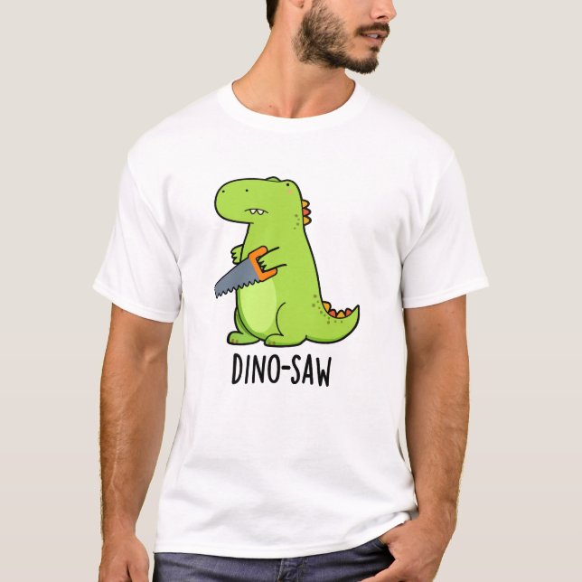 Camiseta Pun de la herramienta de dinosaurios divertidos de (Anverso)