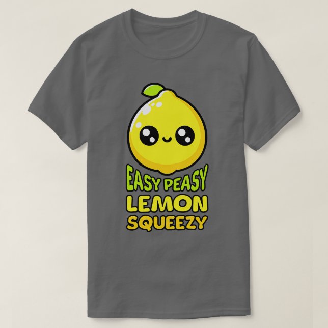 Camiseta Pun de limón de limón suave y suave (Diseño del anverso)