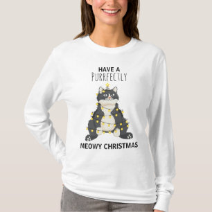 Camiseta Pun de Navidad de gato esmoquin Meowy - Humor de i