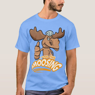 Camiseta Pun de palabra alce para amantes de los animales r