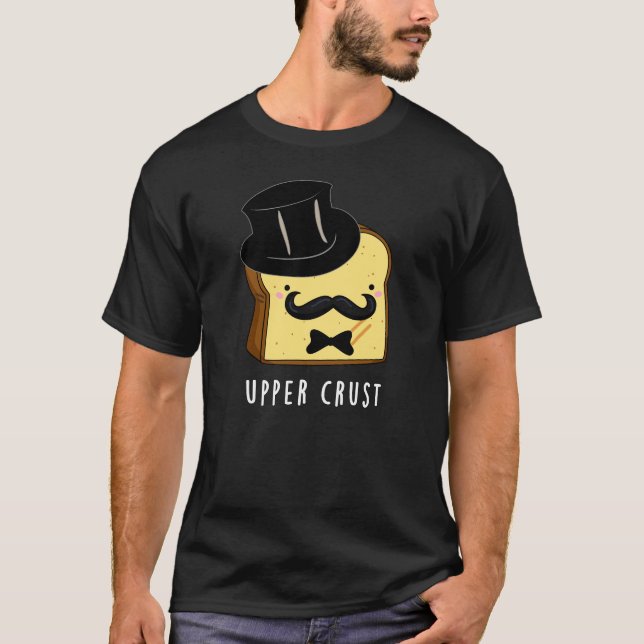 Camiseta Pun de pan oscuro de divertida capa superior (Anverso)