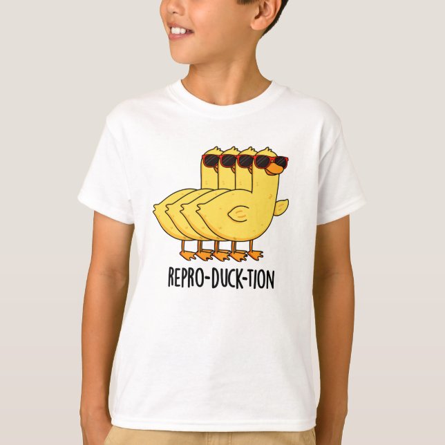Camiseta Pun de pato animal divertido para repro-duck-tion (Anverso)