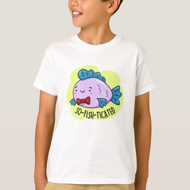 Camiseta Pun de pescado sofisticado y divertido (Anverso)