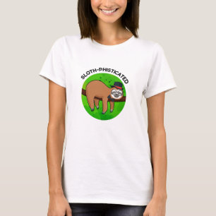 Camiseta Pun de ranura para animales divertidos con falseda