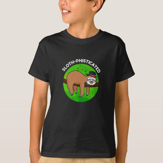 Camiseta Pun de ranura para animales divertidos con falseda (Anverso)
