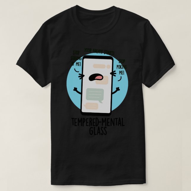 Camiseta Pun de teléfono celular de vidrio templado (Diseño del anverso)