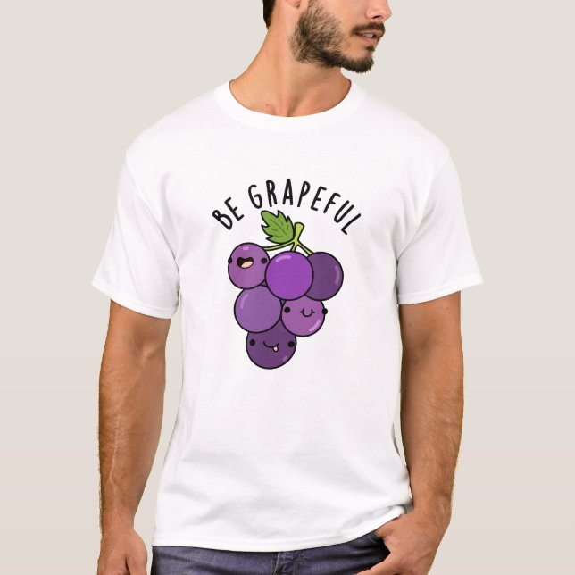 Camiseta Pun de uva Grapeful positivo (Anverso)