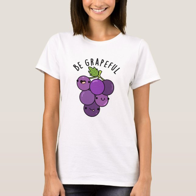 Camiseta Pun de uva Grapeful positivo (Anverso)