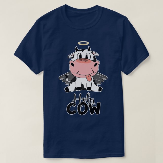 Camiseta Pun de vaca sagrada Cute Kawaii Manga Ganado Heave (Diseño del anverso)