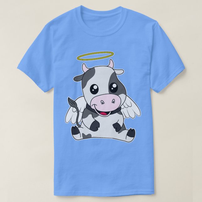 Camiseta Pun de vaca sagrada Cute Manga Kawaii Boda fuerte (Diseño del anverso)