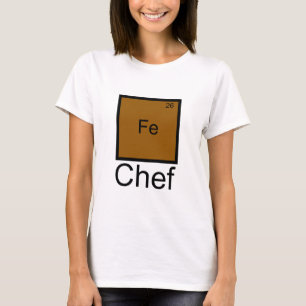 Camiseta Pun del elemento del chef de hierro