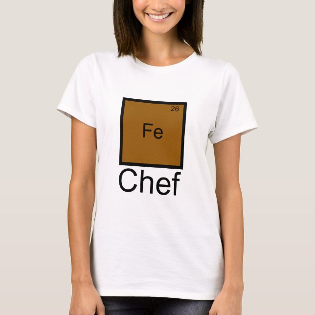 Camiseta Pun del elemento del chef de hierro (Anverso)