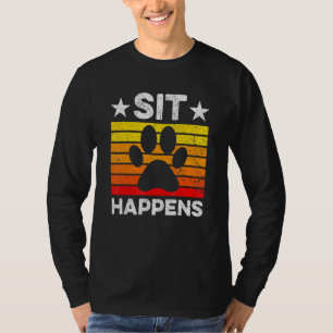 Camiseta Pun Happene Animal Paw Mascota Dueño Perro Cat Whi